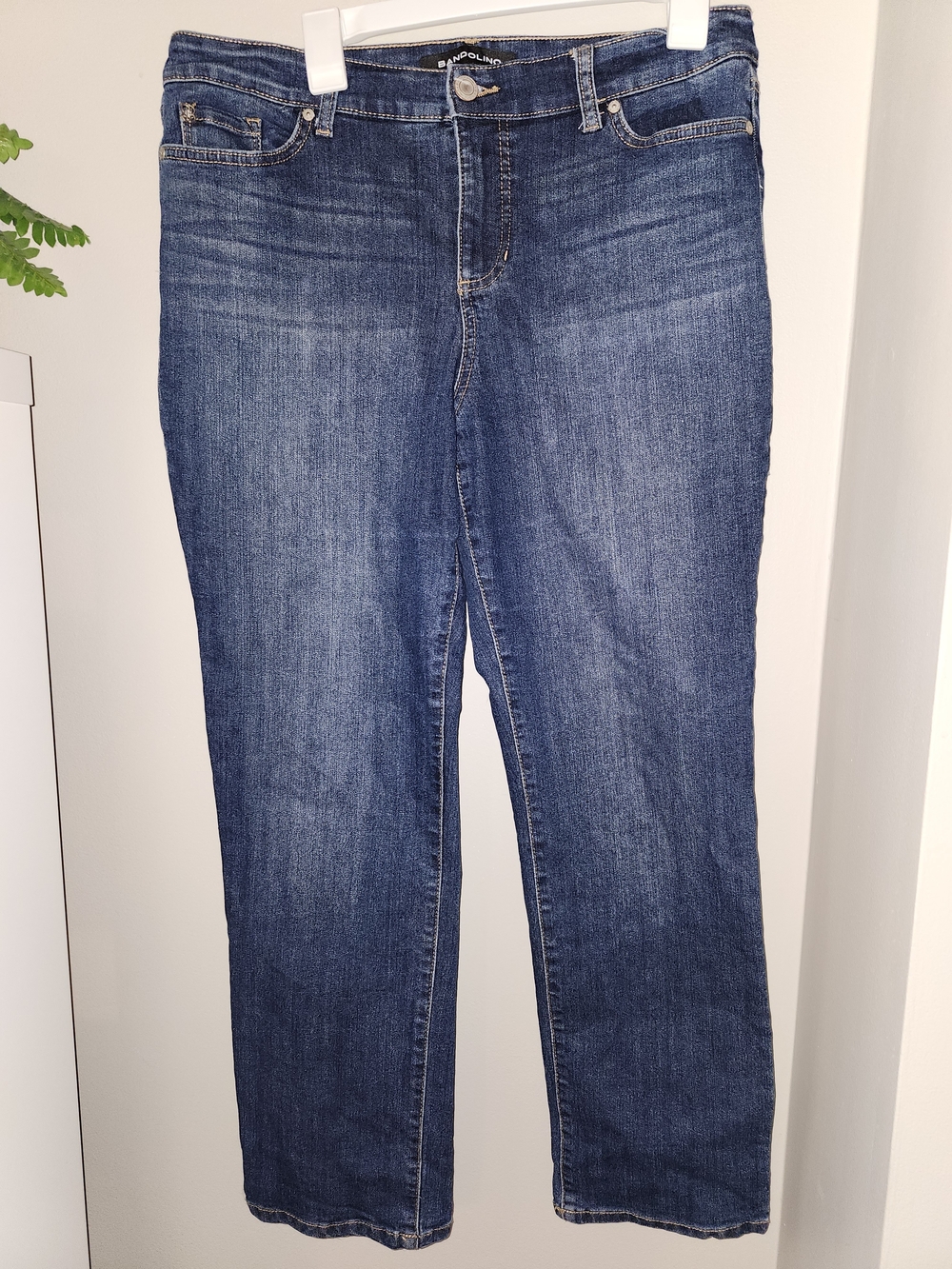Bandolino Dark Blue Straight-Leg Women’s Jeans 12p